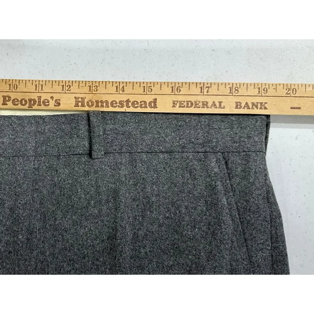Polo Ralph Lauren Mens‎ Pants Size 38x27 Gray Wool Blend High Rise Italy